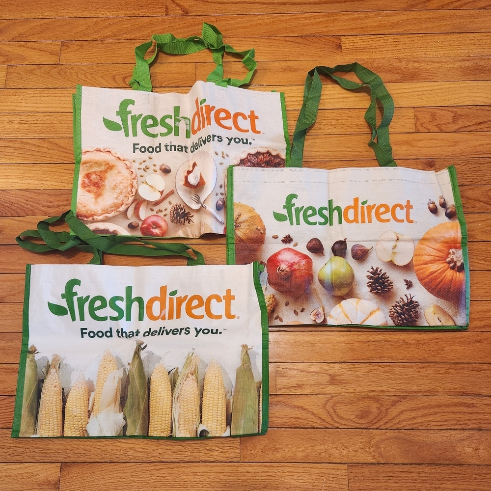 5 Fresh Direct reusable bags